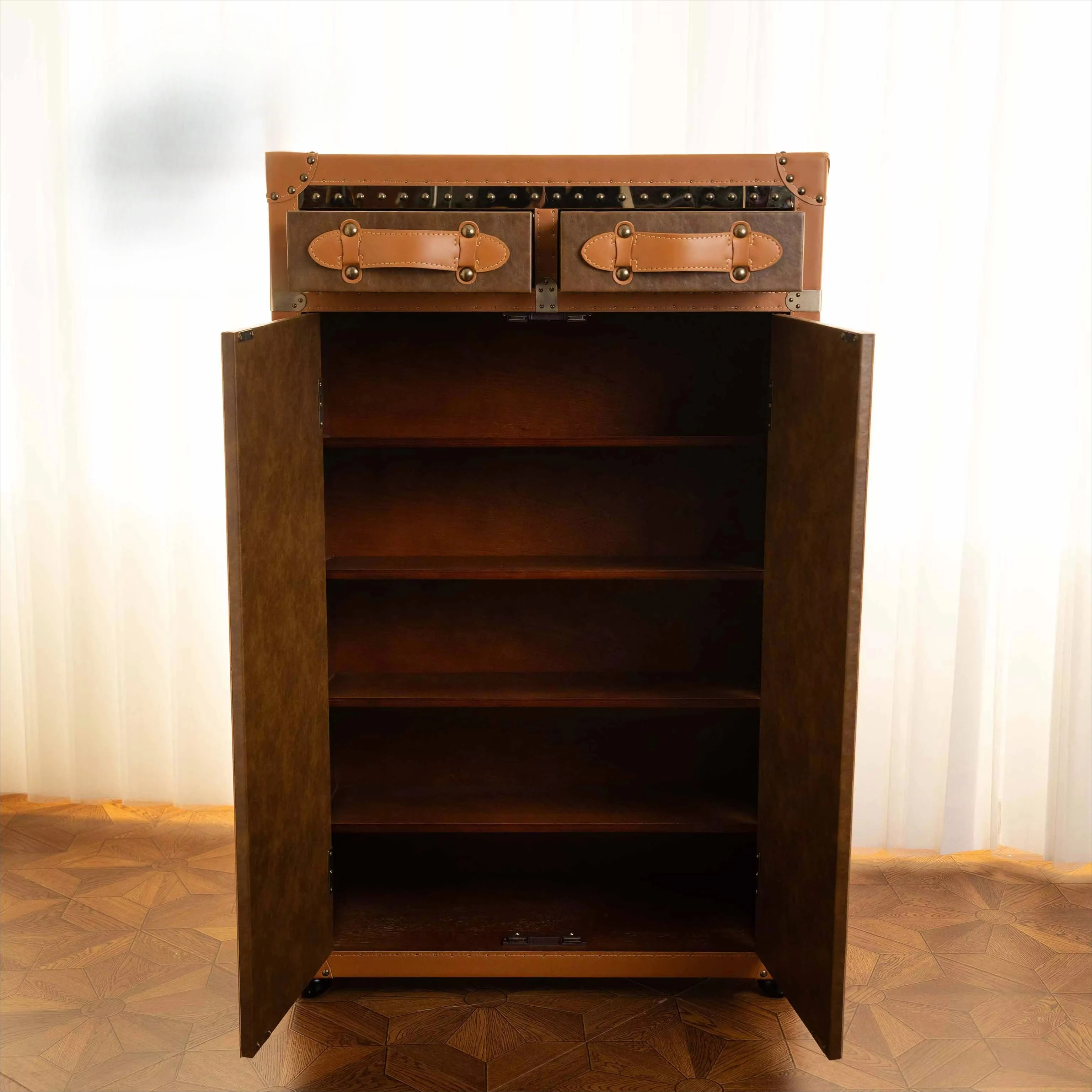 Large-capacity indoor entrance door shoe rack, cabinet, multi-layer storage, dust-proof corridor, home entrance shoe rack