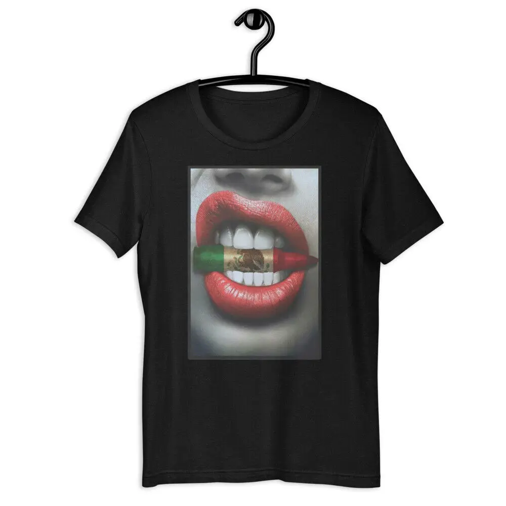 Mexican Flag Bullet Unisex T-shirts For Men Women Summer Tees Cotton Luxury Brand Vintage Oversized