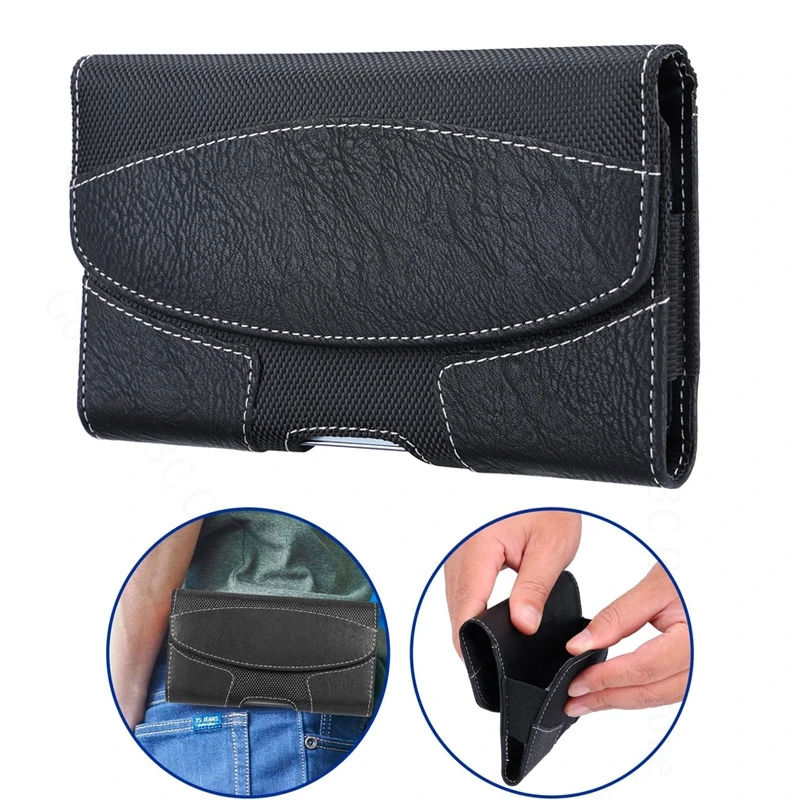 

For vivo X300 X200 Pro mini Magnetic Flip Leather Phone Case For VIVO X200 FE X100 Ultra X90 Pro Plus Waist Bag Phone Belt Pouch