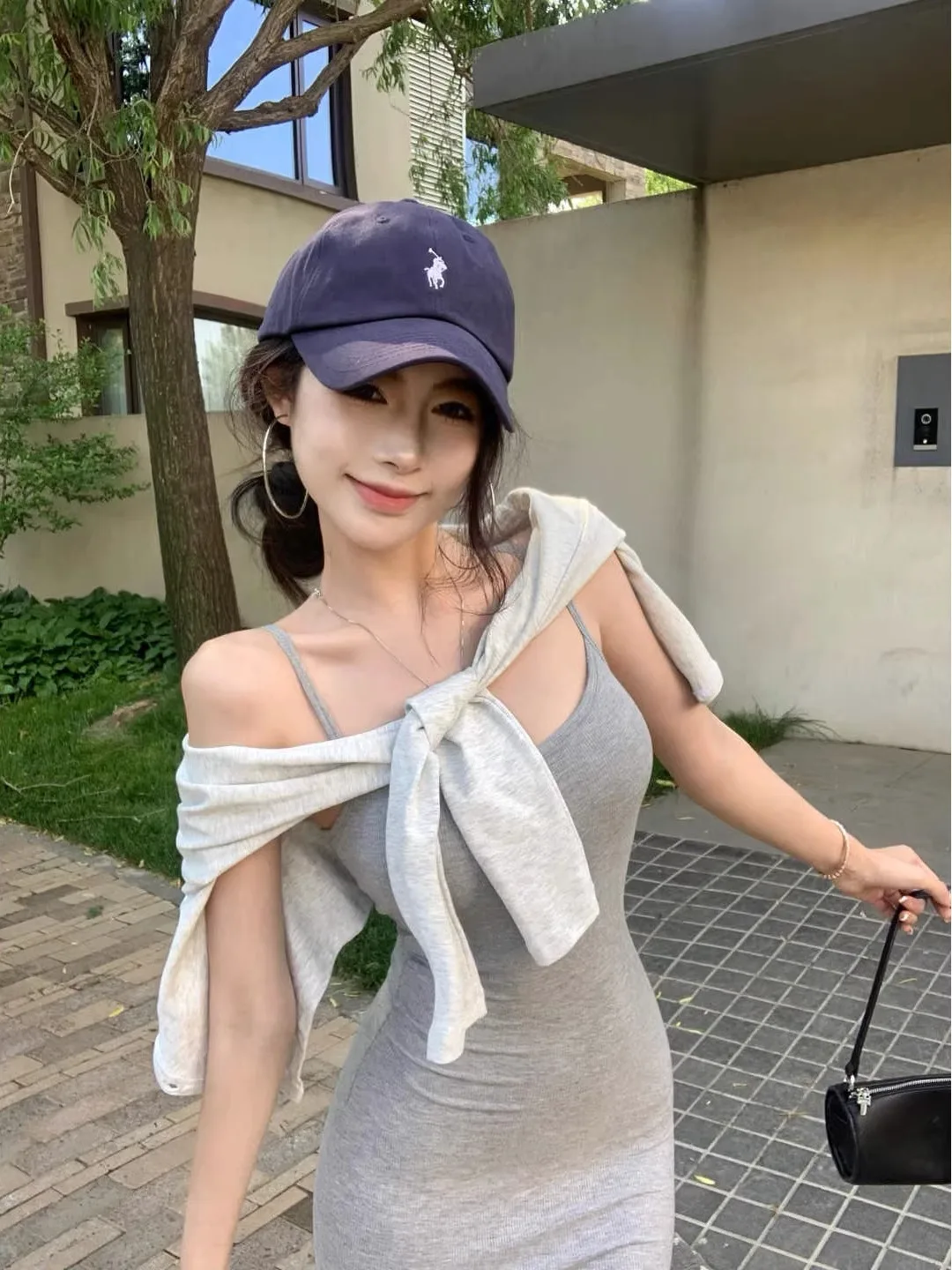 

ey Strapl Bodycon Dr Women's Inner Wear Base Skirt Tight Waist Long Skirt Pure Desire Wrap around Long Dr