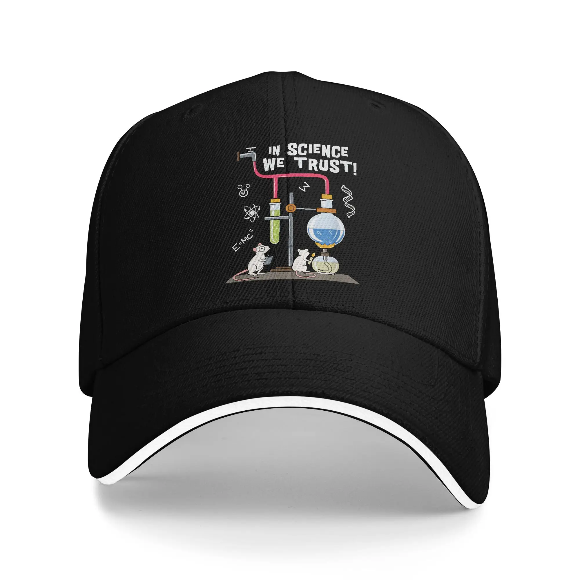 In Science We Trust Science Pun Baseball Cap Street Style Unisex Men Trucker Hat Sun Visor Print Hiking Baseball Caps Gift Idea