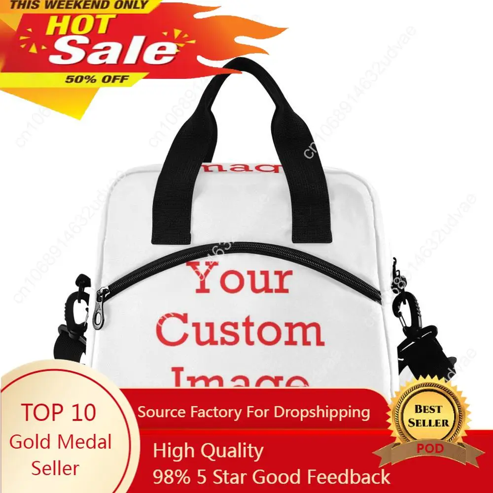 New Men Women Large Capacity Portable Custom Lunch Bag Fresh Keeping Box Insulated Tote Cool Travel Food Lunch Storage Hand Bags