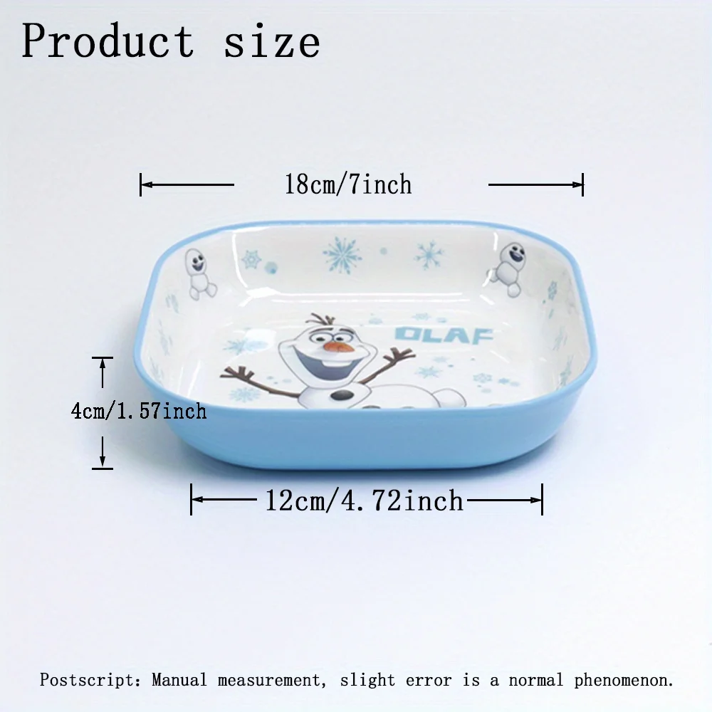 1pc Disney  tableware cartoon Frozen Olaf tableware Set,incouding plate,bowl,cup for Family Dinner Christmas birthday tableware