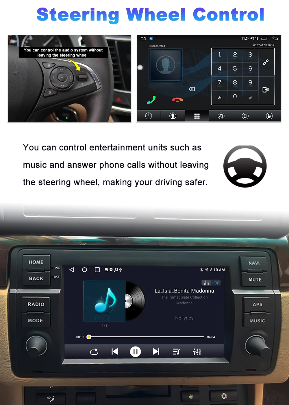 Drahtlose CarPlay Auto Radio Multimedia Video Player Navigation GPS Android Auto für BMW 3er E46 1999-2005 Head Unit Wifi – Detail 14