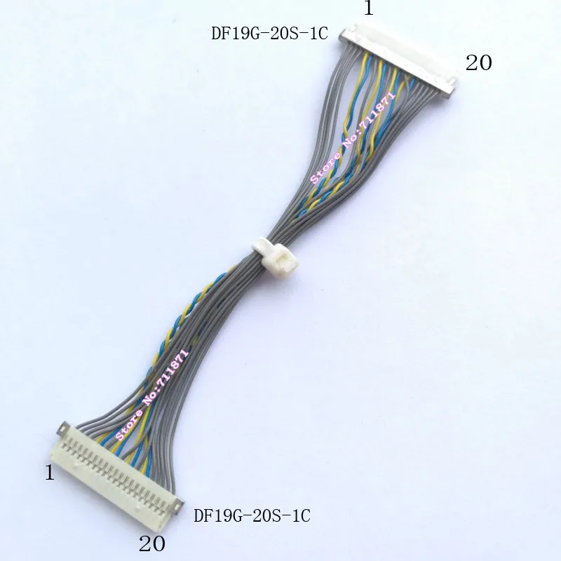 8 سنتيمتر 20P إلى 20P كابل الشاشة خط DF19G-20S-1C إلى DF19G-20S-1C خط الشاشة كابل 20P 20Pin DF19G-20S-1C Lcd شاشة سلك الحبل خط