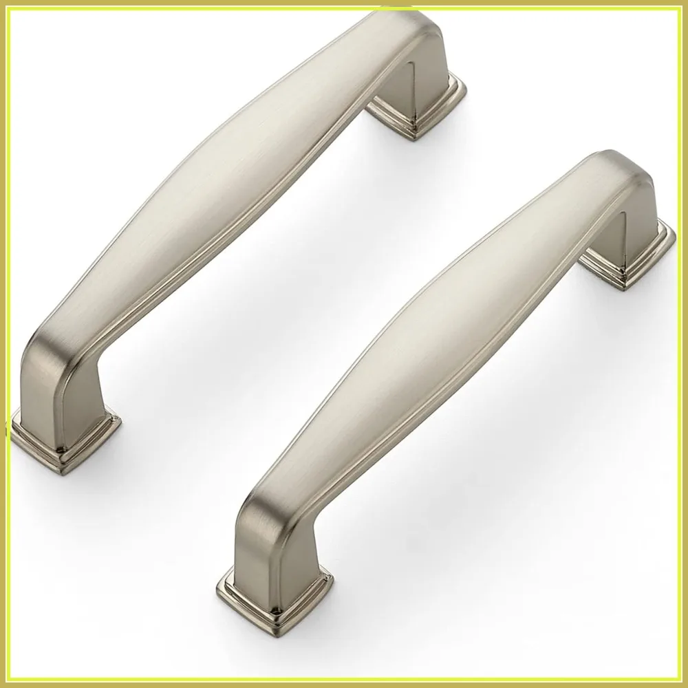 

30 Pack Solid 3 Inch Cabinet Handles - Brushed Nickel & Satin Nickel Drawer Pulls - Kitchen Hardware