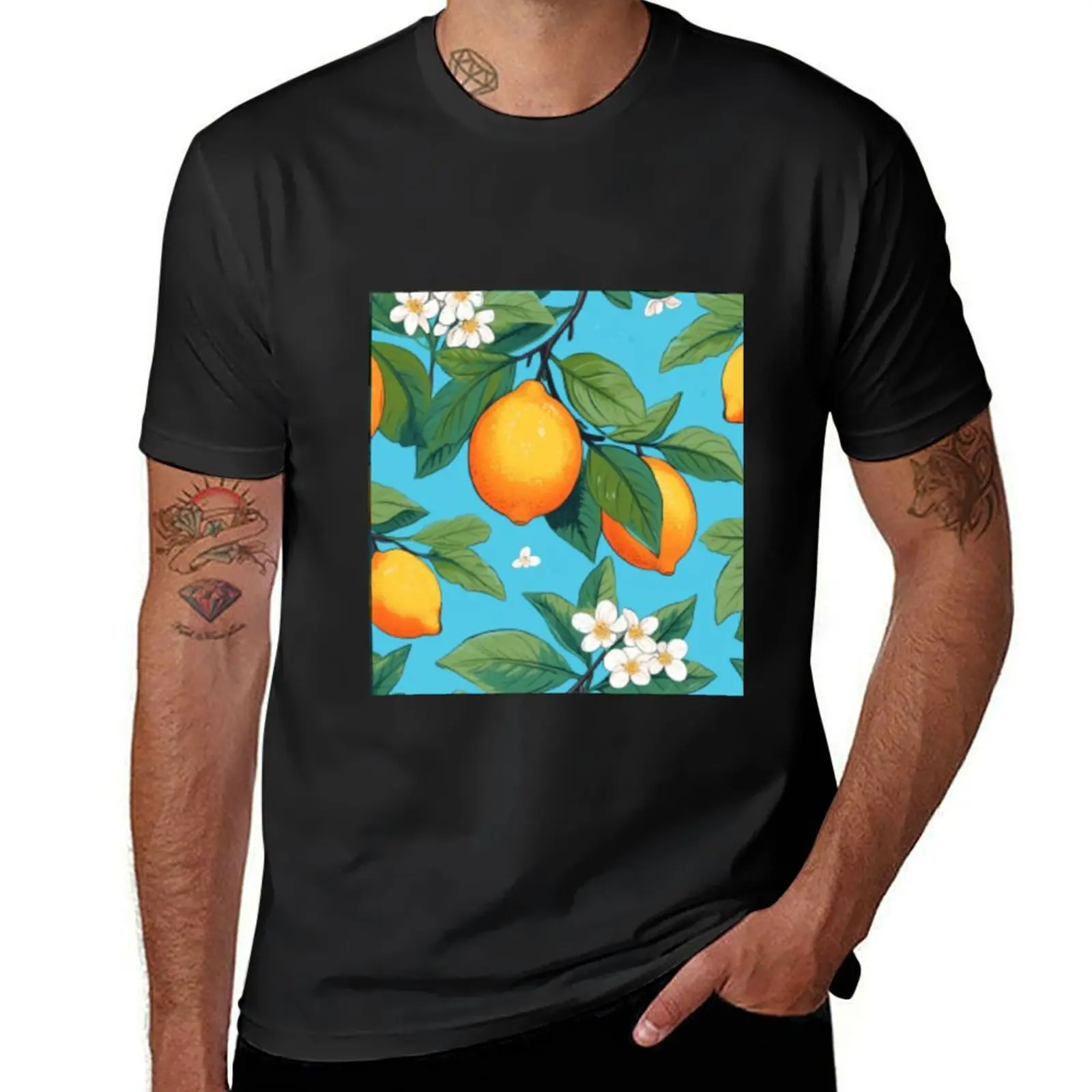 Lemon tree T-Shirt customs Blouse tops mens big and tall t shirts