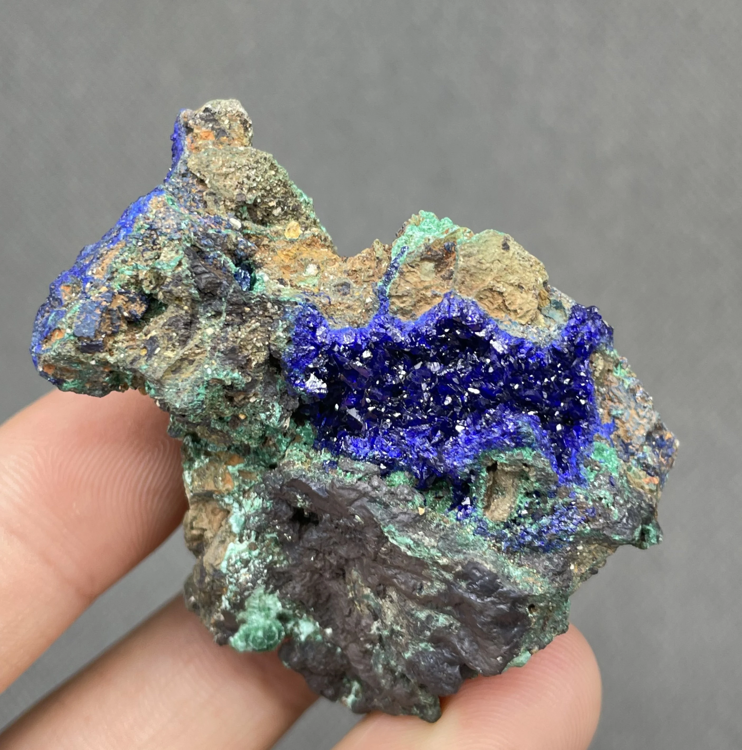 49 g Natural Single crystal Azurite mineral crystal specimen healing from China (crystals and stones Quartz crystal stones )