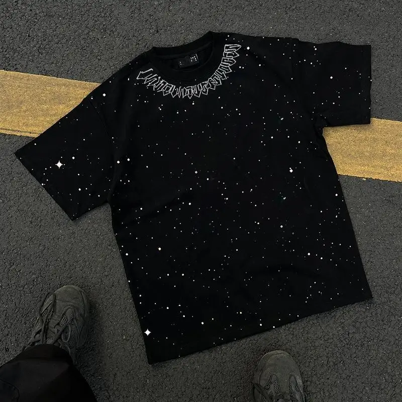 

Men's and Women's Clothing Summer Short-sleeved Graphic T-shirt Printed Loose All-match Round Neck Cotton Top