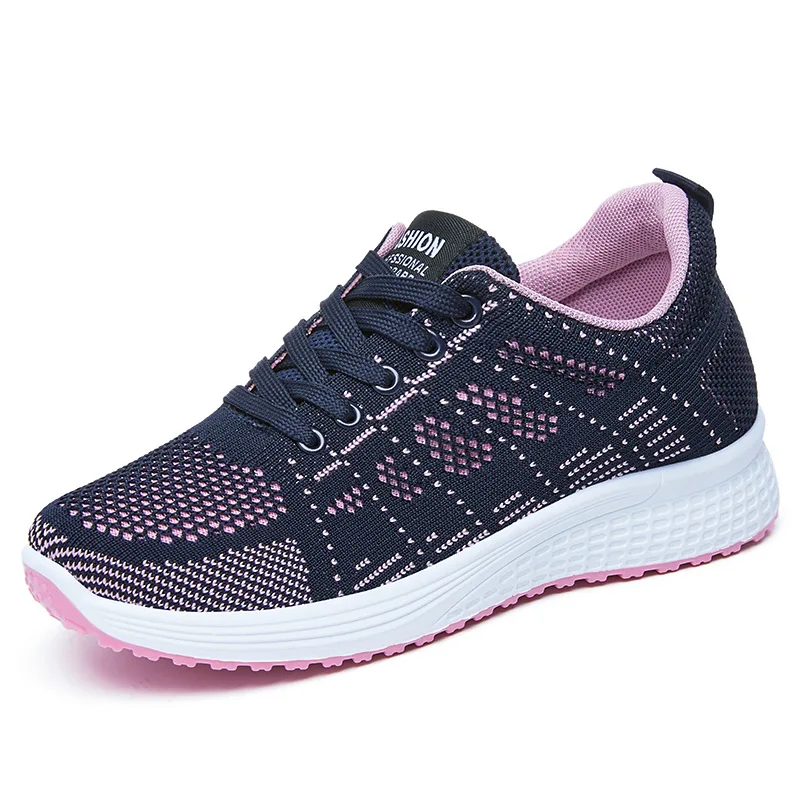 

Women's casual shoes, flat sports shoes, paired with breathable mesh shoelaces