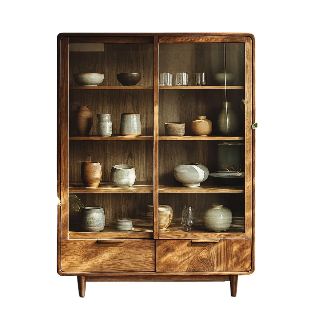 

Solid wood dining side cabinet, modern living room multi-functional household storage cabinet