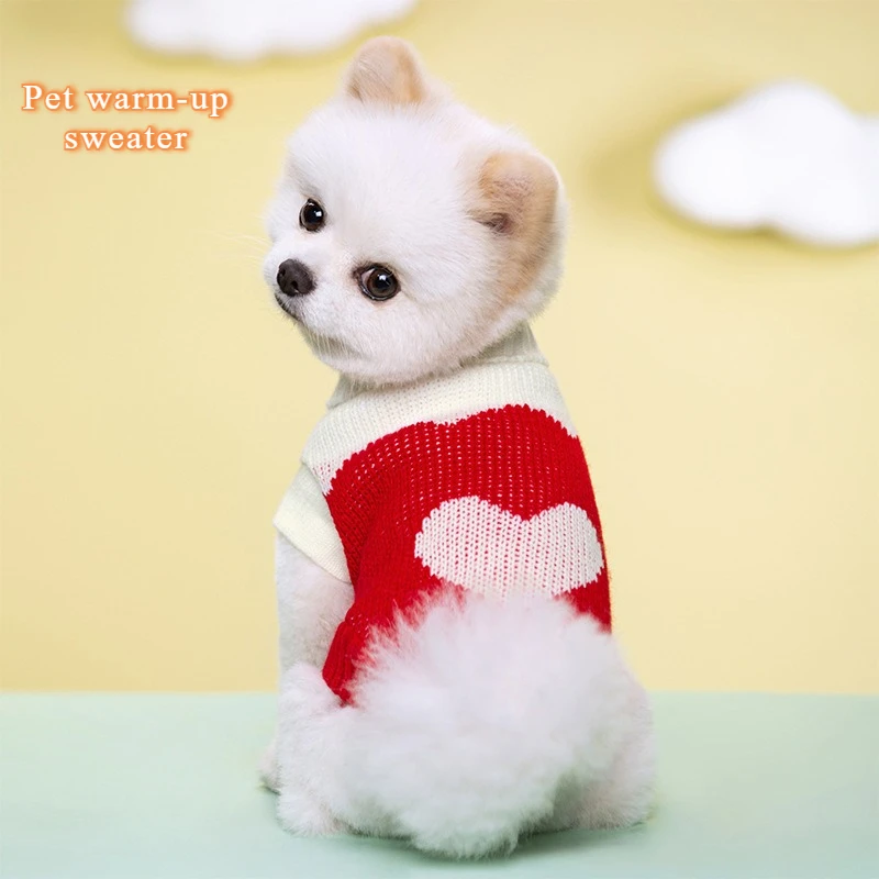 

Warm Striped Knit Sweater Dogs Cats Winter Clothes Stretchy Turtle Neck Pet Apparel Cozy Fleece Outfit Puppy Kitten Fashion Wear