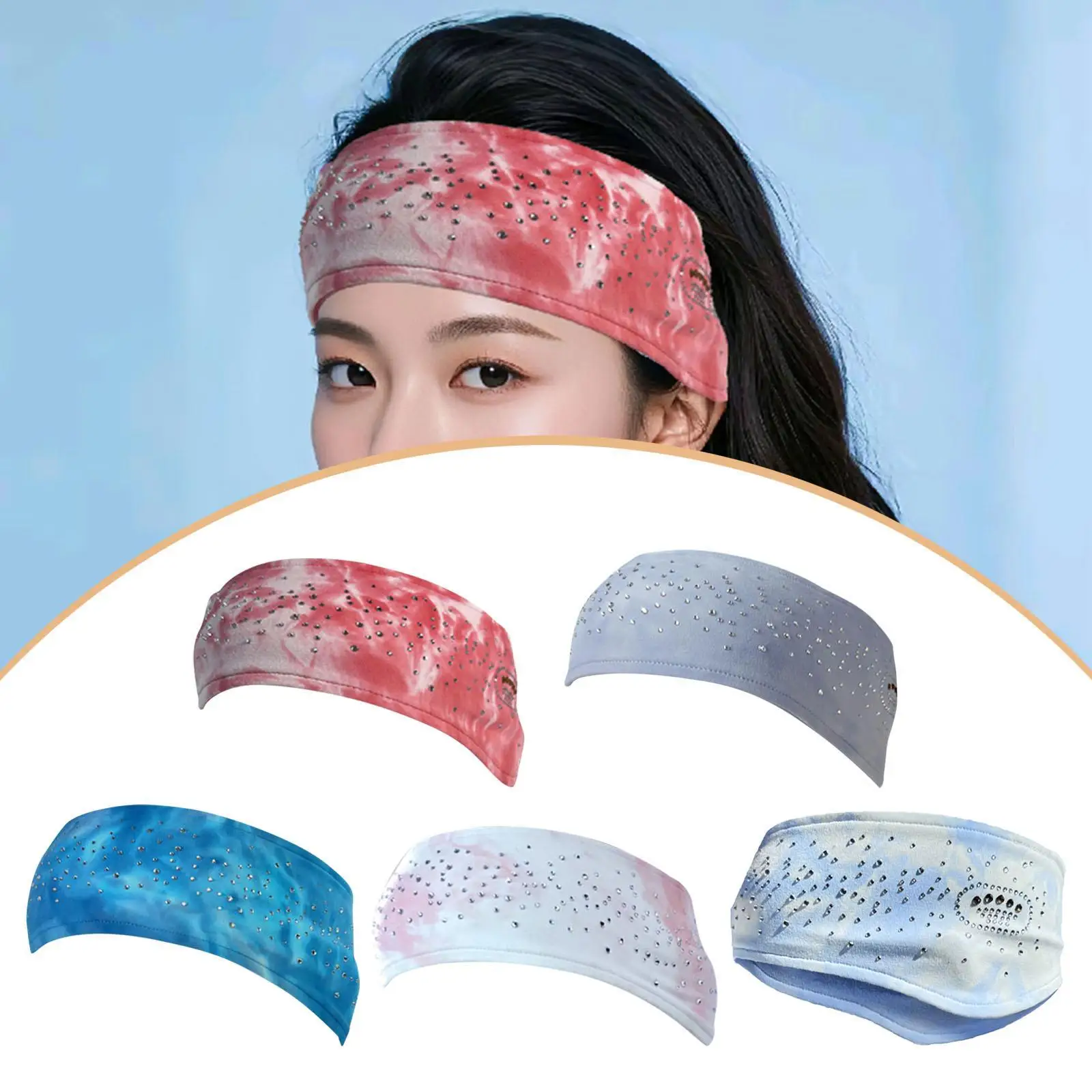 

Повязка на голову для фигурного катания, повязка для волос, многофункциональная поглощающая пот тренировочная экипировка для футбола, женщин и мужчин, футбольных упражнений