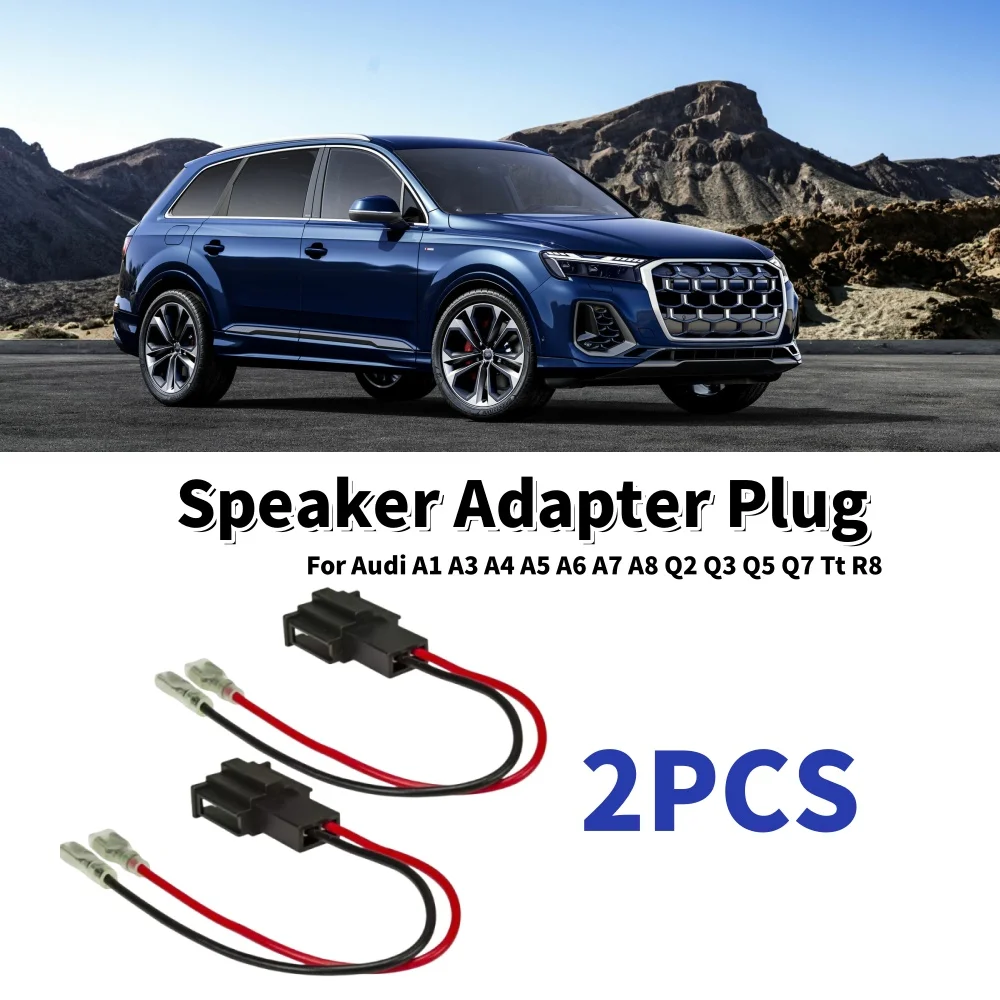 Car Speaker Adapter Plug Cable Harness Speaker Adapter Plug Audio Accessories For Audi A1 A3 A4 A5 A6 A7 A8 Q2 Q3 Q5 Q7 Tt R8