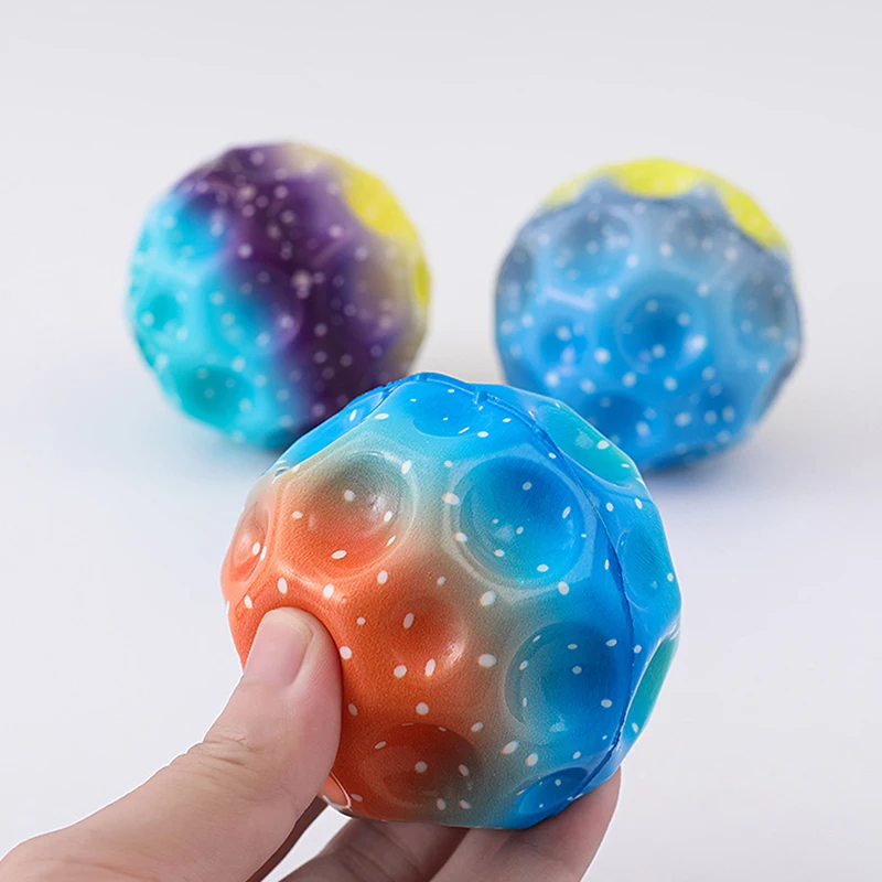 Galaxy Moon Ball Extreme High Bouncing Ball Spaceball Children Toys Pelota Saltarina Para