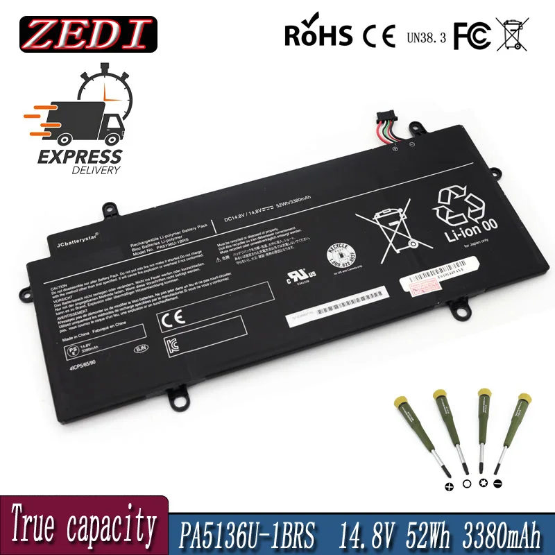 

ZEDI PA5136U PA5136U-1BRS Laptop Battery for Toshiba Portege Z30 Z30-A Z30-AK04S Z30-A1301 Z30-B K10M Z30-C 14.8V 52WH