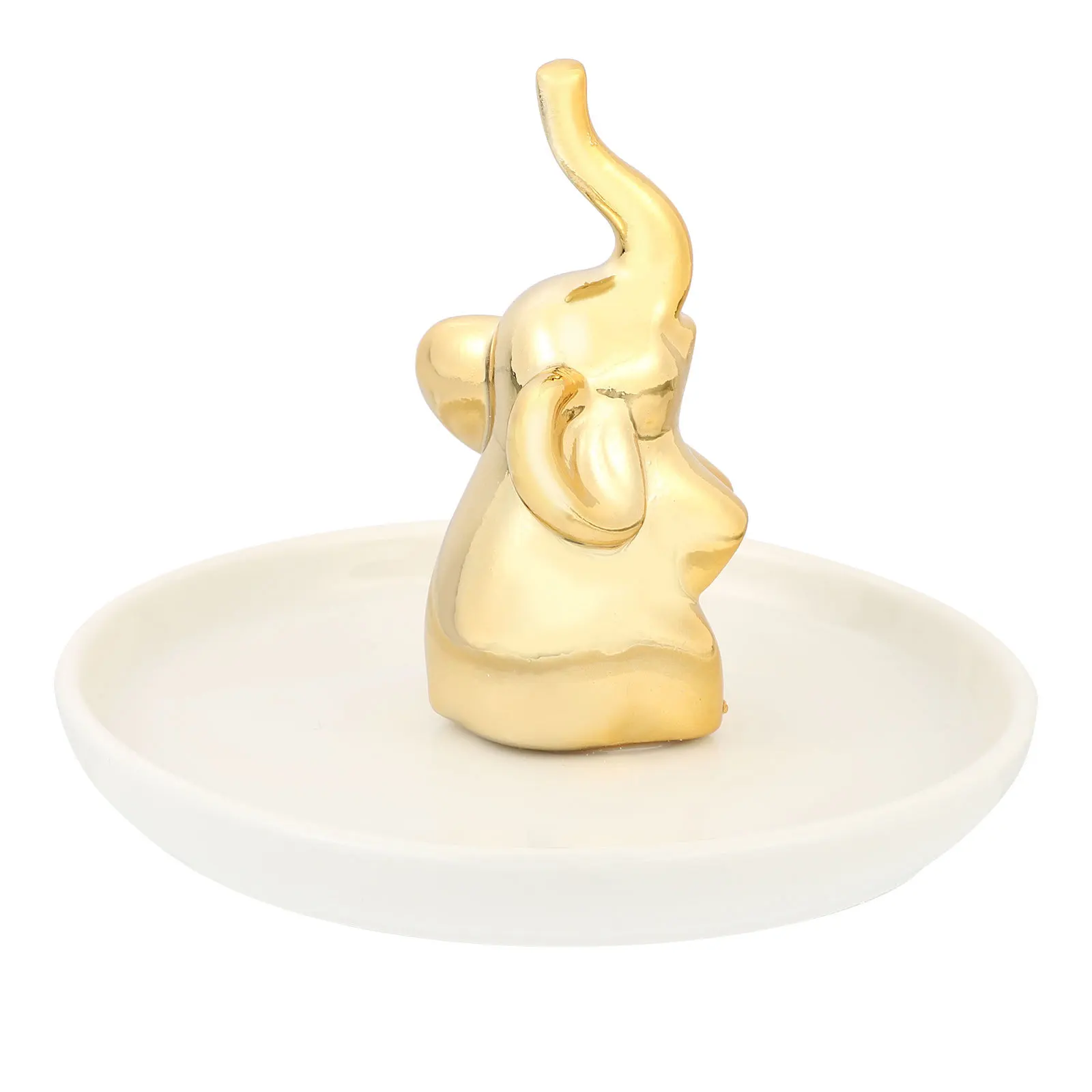 Tray Jewelry Storage Elephant Ornament Desk Accessories Home Decor Display Dish