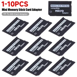 Single Slot Mini Memory Stick Mirco SD TF to MS Pro Duo Adapter for PSP Card Slot Adapter Converter MS Pro Duo Card Reader