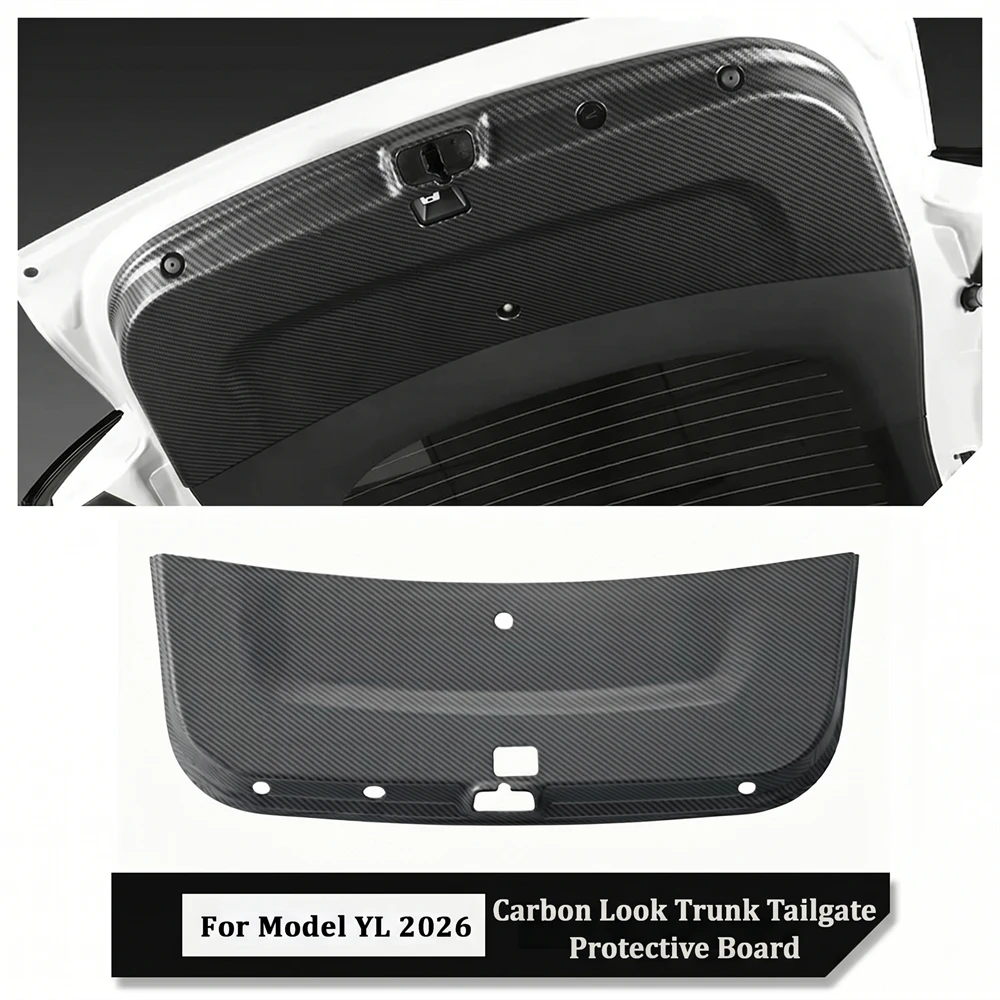 

For Tesla Model YL Launch 2026 TPE Rear Trunk Door Anti-dirt Mat Trunk Tailgate Protection Pad Floor Mat Wear-resistant Foot Pad