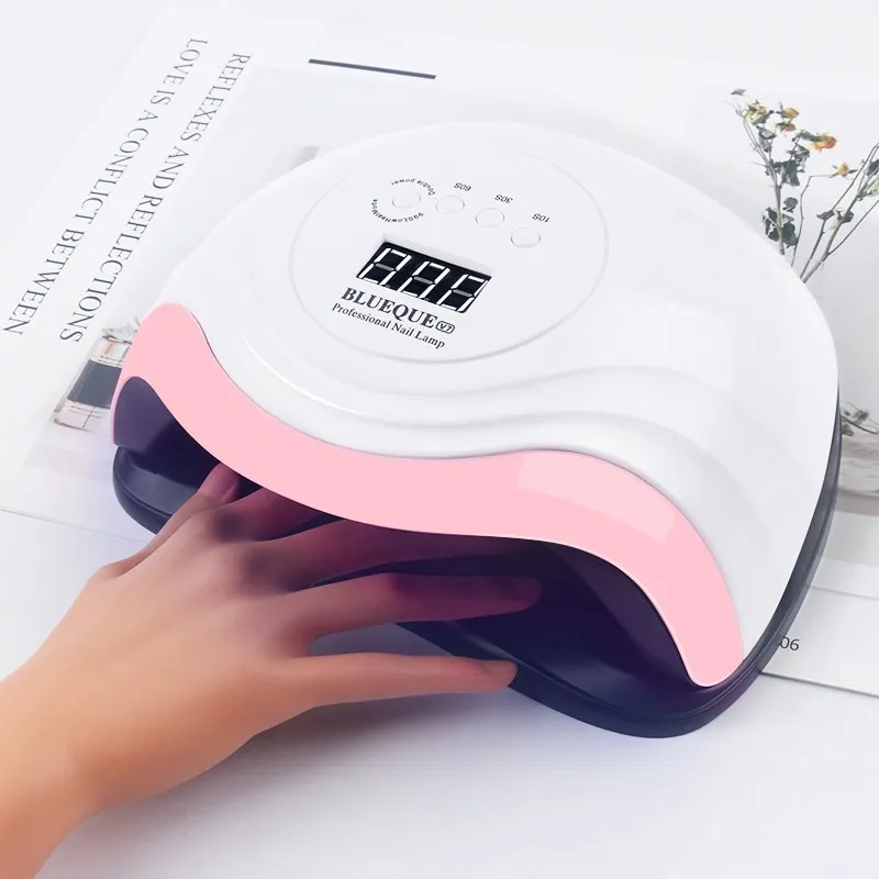 UV LED Gel Nail Lamp 168W Quick-Drying Nail Polish Dryer with 36 Dual LED UV Cure Gel Nail Regular Polish Machine UV Nail Light