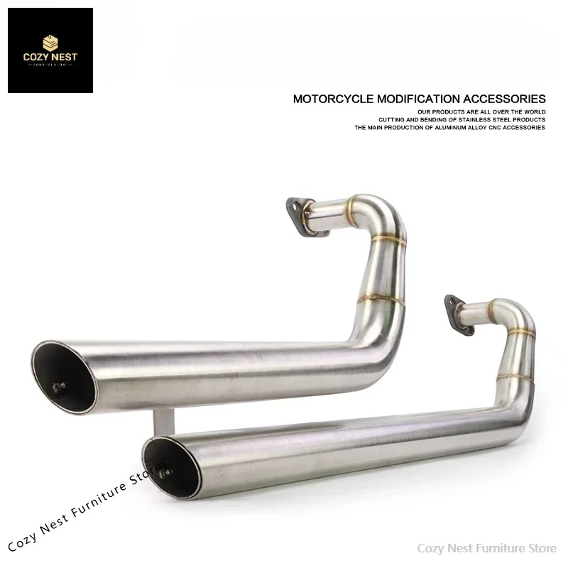 RKR untuk Jinjila 300 Pipa Knalpot Modifikasi BD300 Knalpot Peredam Baja Tahan Karat Suara Tapal Kuda