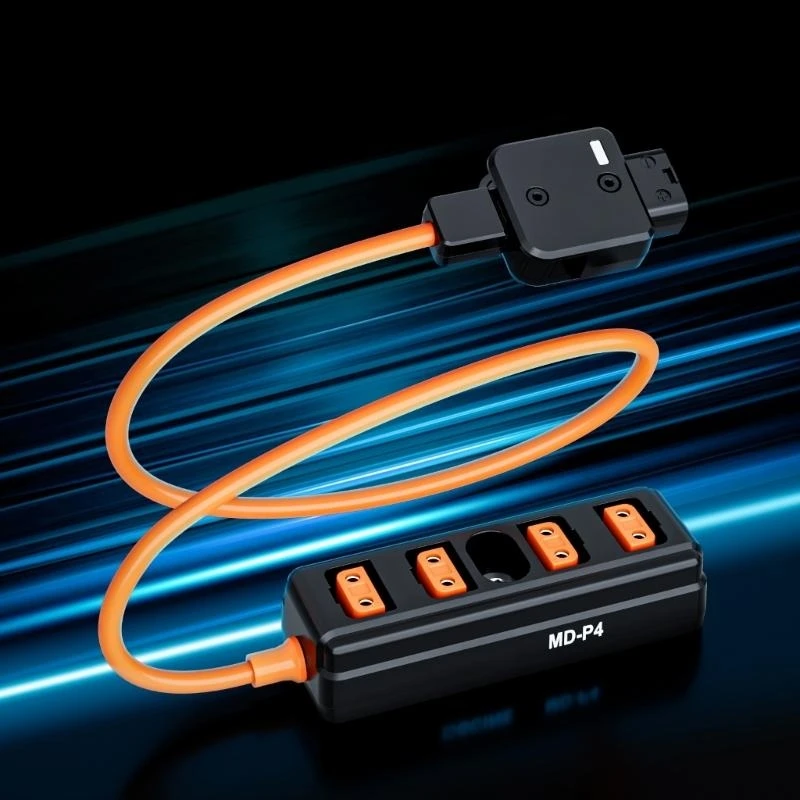 T5EA D اضغط على ذكر إلى 4 أنثى محول كاميرا كاميرا توزيع الطاقة المضاد للضوء العكسي