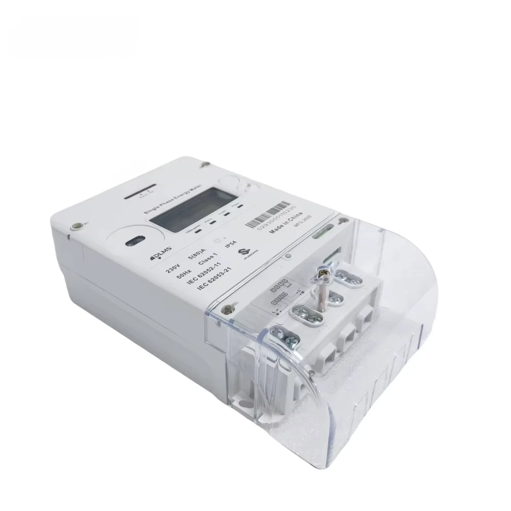 

Certified Smart Single-Phase Prepaid Electricity Meter with RF LoRa Communication IP54 Waterproof Class 1.0 Accuracy