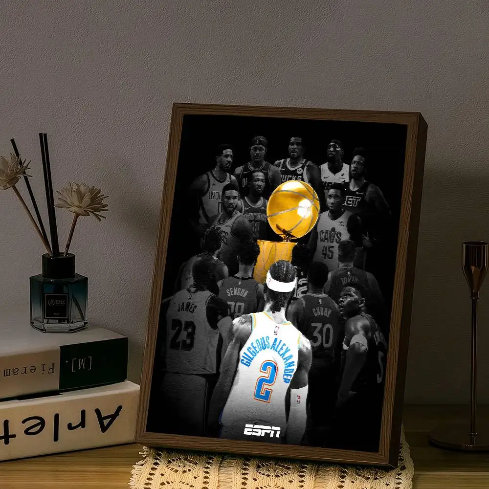 O-Oklahoma C-City T-Thunder N-NBA أنيمي الملصقات لزجة يتوهم الجدار ملصق لغرفة المعيشة زخارف للحانات ديكور جدران الغرفة #4