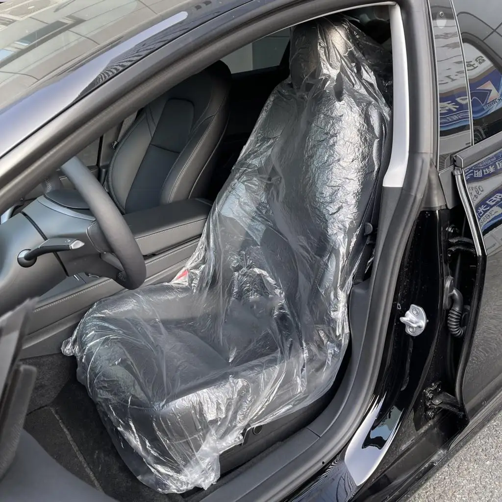 

30 Pcs Universal Use Disposable Clear Car Seat Protective Cover For Repair Care Cleaning Beauty Waterproof Car Seat Protector