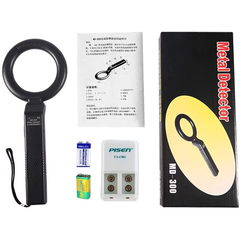 Handheld metal detection instrument, high-precision wood probe, lead block, examination hall security inspection rod