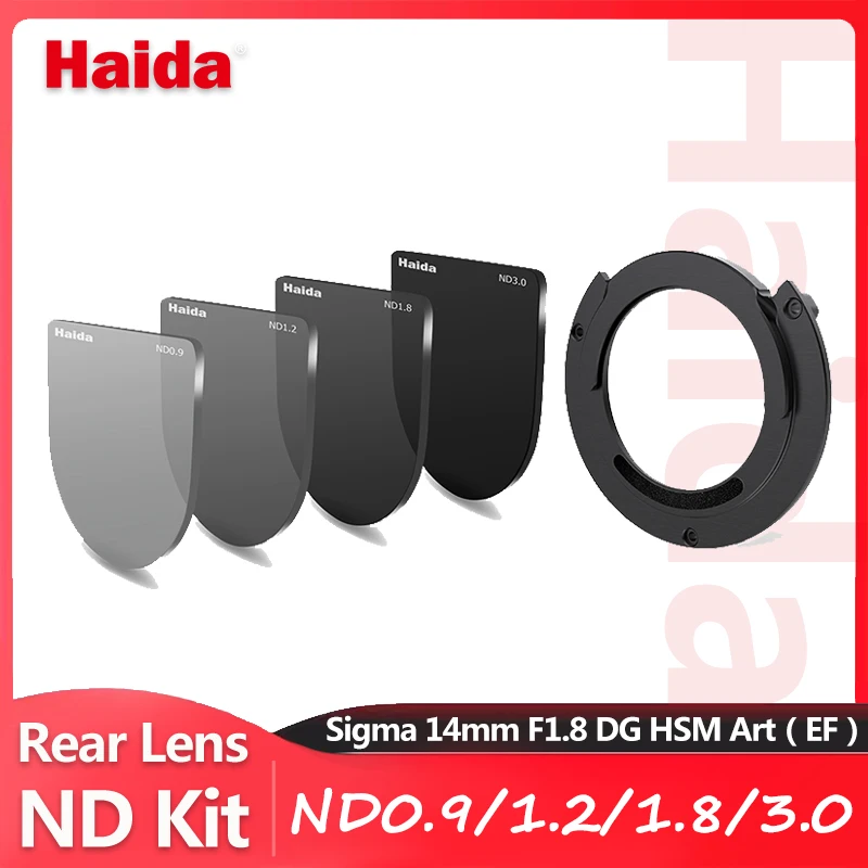 

Haida Rear Lens ND Filter Kit Dedicated to Sigma 14mm F1.8 14-24mm F2.8 12-24mm F4.0 DG HSM Art Lens for Canon EF-mount