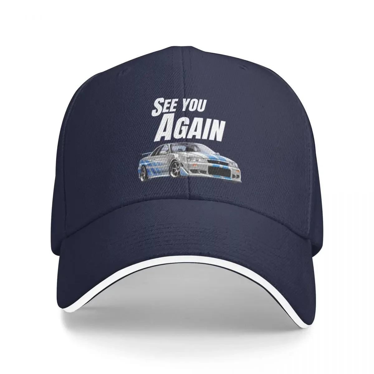 See you Again { fast and furious R34 GTR } Baseball Cap Male Hood Hiking Hat Rugby Women'S Cap Men'S