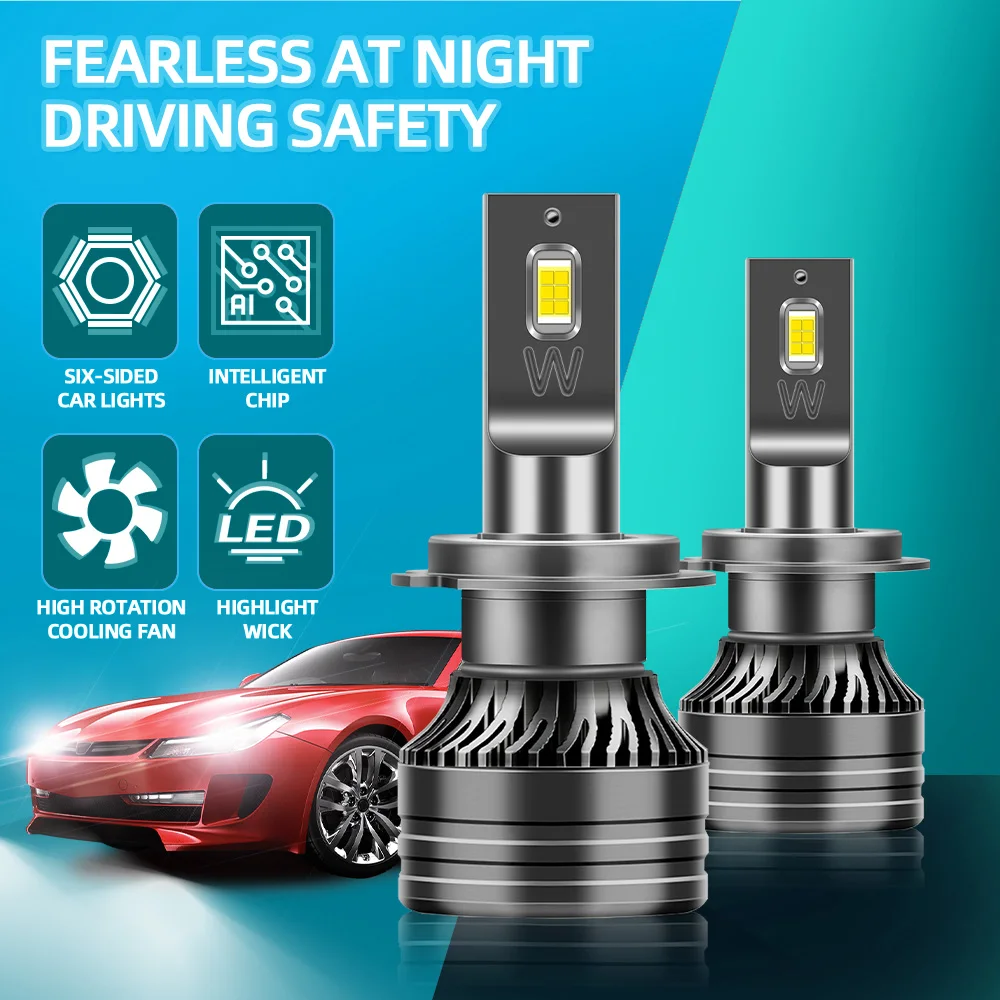 2 قطعة LED المصباح Canbus لا خطأ 120 واط H7 سيارة العلوي 20000LM 6000 كيلو الأبيض LED كشافات CSP رقائق لرينو ميجان 1999-2009