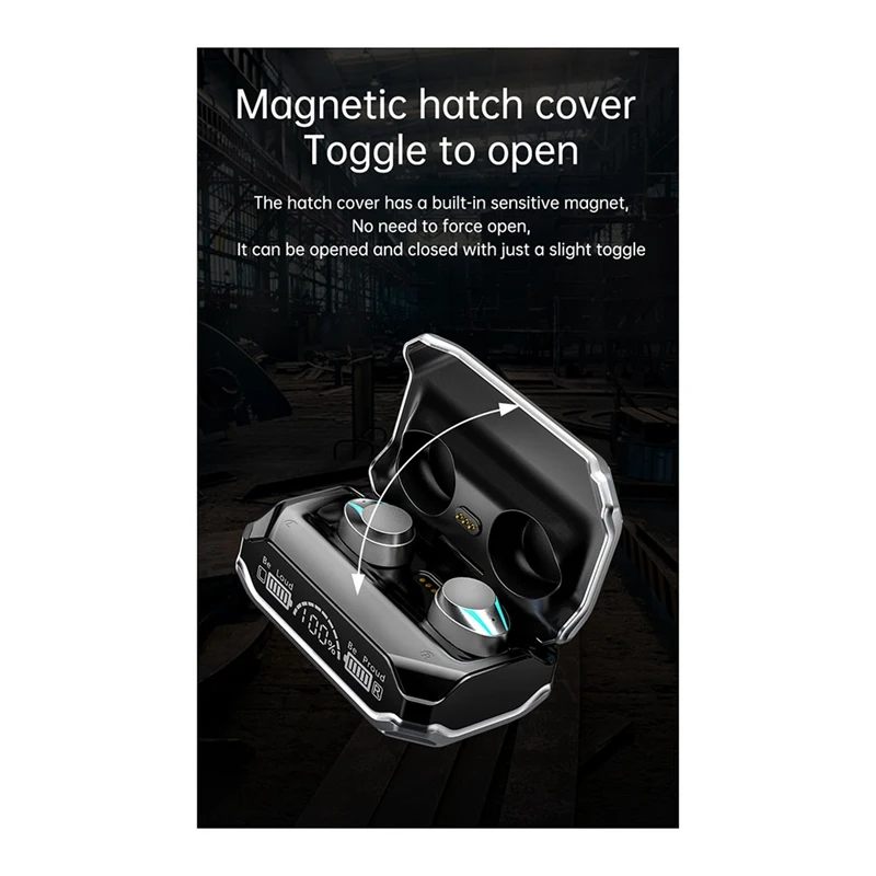 سماعة M41 بلوتوث ، سماعات الألعاب ، سماعات لاسلكية تعمل باللمس ، شاشة رقمية ذكية ، في الأذن ، مجموعة واحدة