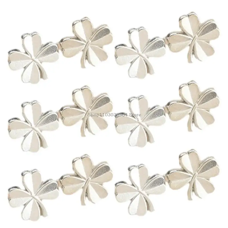 

Removable Shamrock Waist Pin Waist Tightening Clip Pants Fitness Clasp 3/6PCS