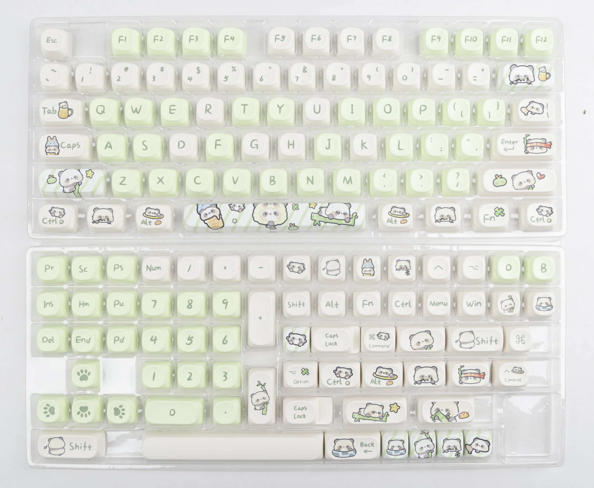 Imagem -02 - Panda Keycap Conjunto com Full Keycap Sublimação Corante Mecânica Perfil Moa 140 Chaves