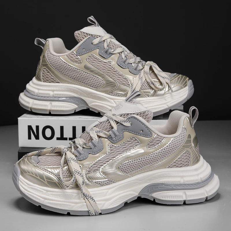 

Engineered for Ease: Men's Premium Casual Sneakers with Adaptive Fit Technology