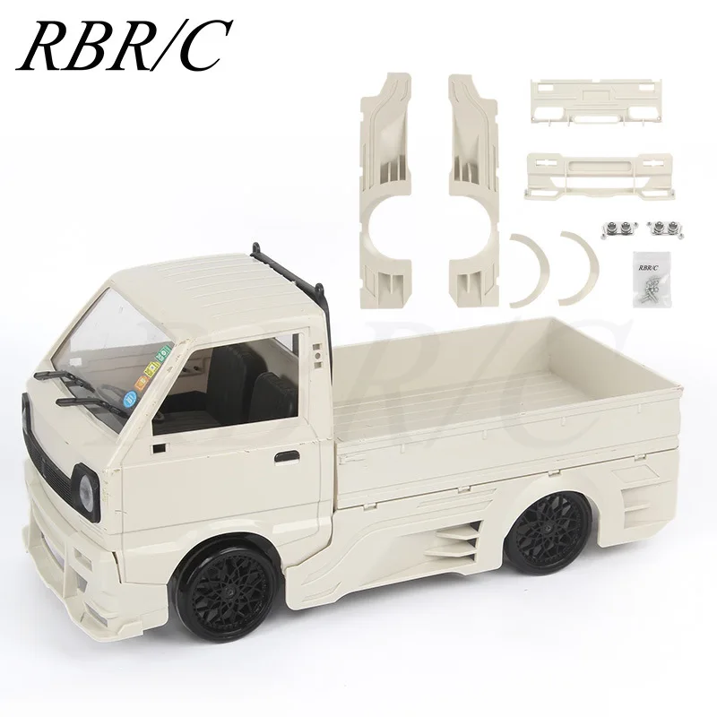 

RC Car Micro Truck Car with Light Wide Body Low Lying Large Surrounded Blow Vent Upgrade Modification DIY Assembly Toy Upgrade