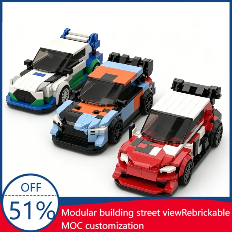 

NEW 908PCS 2026 WRC Rally1 Car BundleMOC Building Block Model Custom Creative Blocks DIY Assembly Educational Toy Christmas Gift