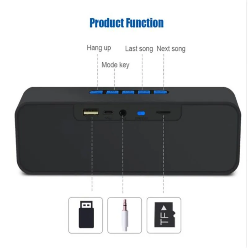 Per il pubblico altoparlante Bluetooth cassa audio portatile caixa de som bluetooth