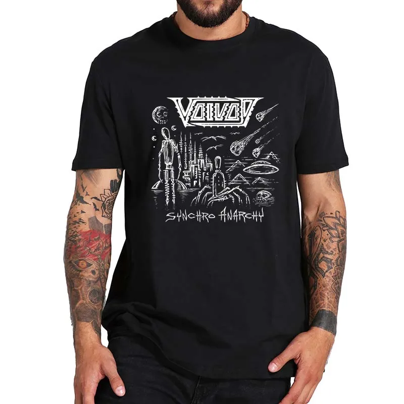 Voivod-Synchro Anarchy T-Shirt Canadian Heavy Metal Rock Band 2022 New Album Essential Tee Tops 100% Cotton For Fans