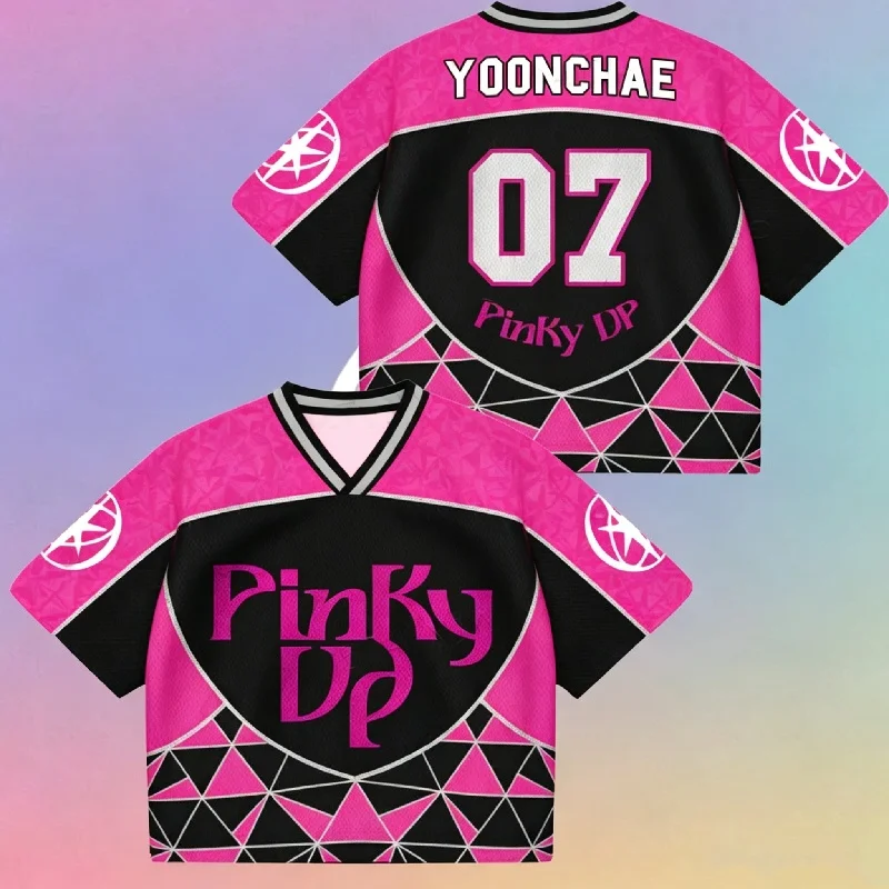 2026 Mode Sommer Neu Pinky Up Katseye Sport-Trikot Fan Streetwear Atmungsaktives Weiches Herren Damen Freizeit-T-Shirt Familien-Kinder-Tees