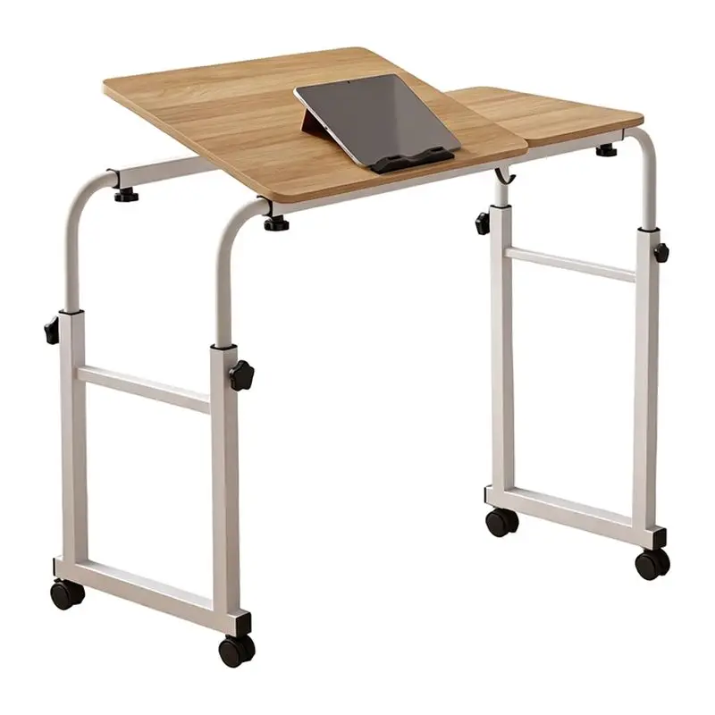 Simple bed Double computer desk Lazy adjustable width Cross bed Desktop computer desk Tilting table top