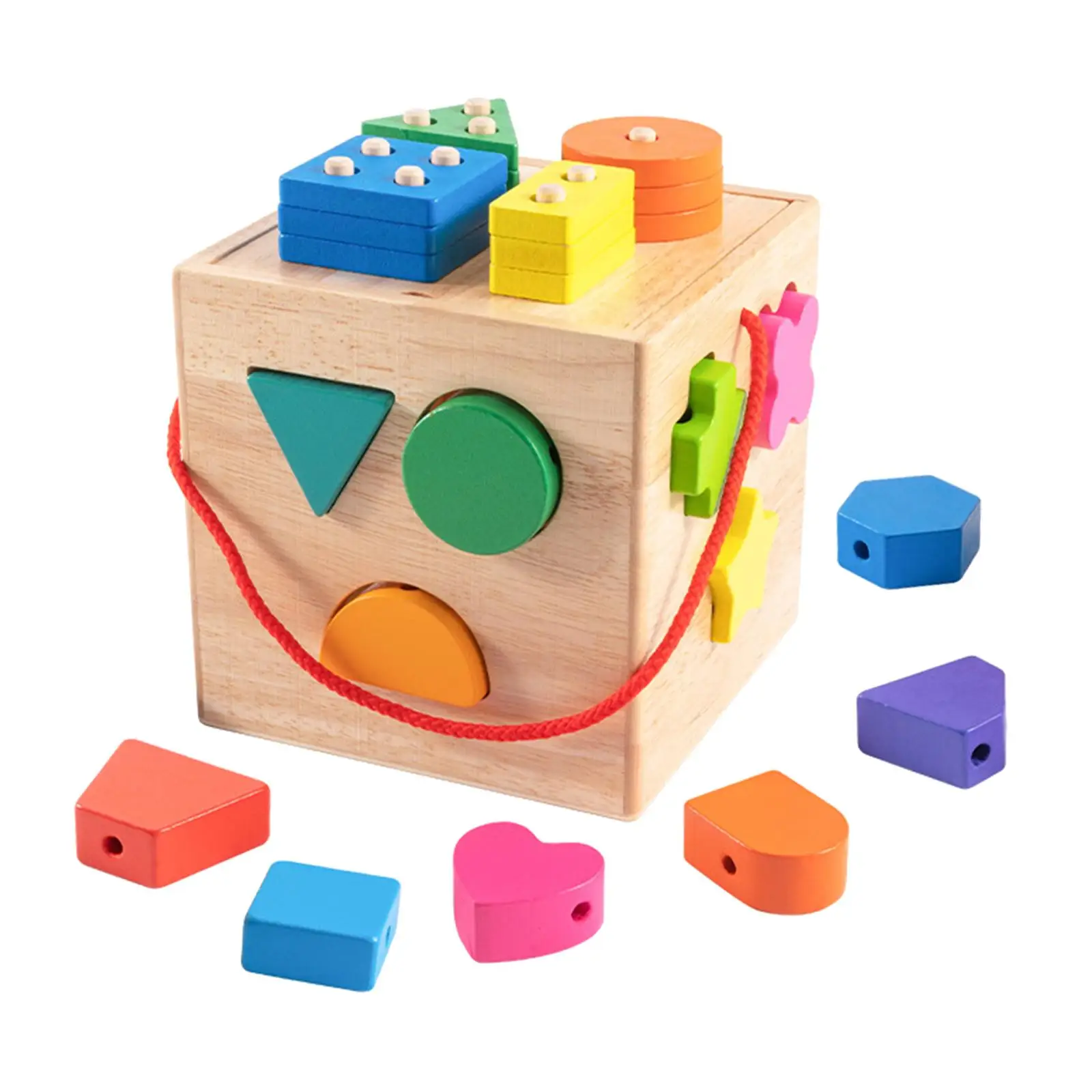 Kids Shape Sorter Toy Activity Cube Toy for Kids Preschool Age 2+ Years Old