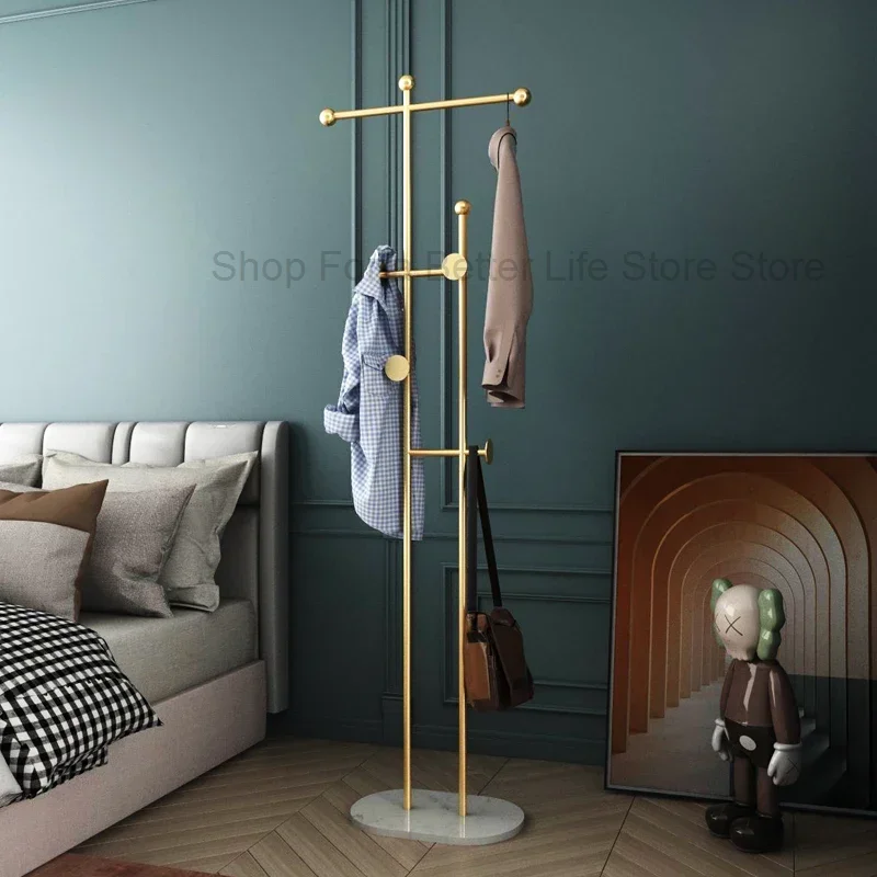 

Hanger Space Saving Clothes Rack Gold Shelf Organizer Hat Wall Clothing Rack Bedroom Corner Arara De Roupa Home Furniture WJ35XP