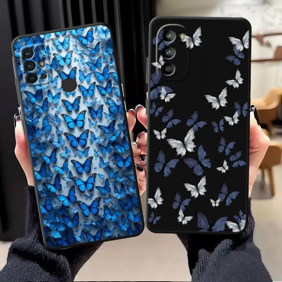 Мягкий чехол для телефона Moto S30 Pro Edge 20 30 X30 Pro с красивой бабочкой