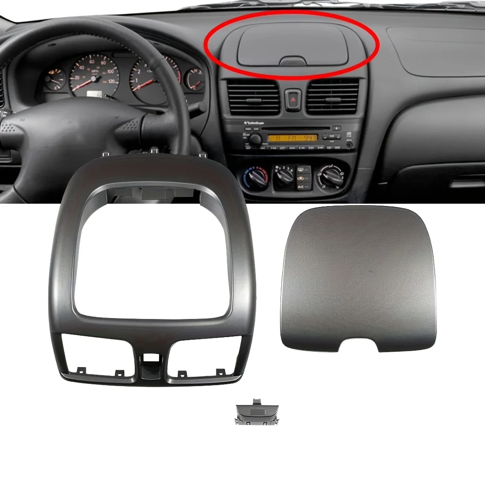 

For Nissan Sentra Sunny 2000-2006 Center Dash Air Vent Cubby Storage Hazard Switch 682605M002 Central Dashboard Air Vent Outlet