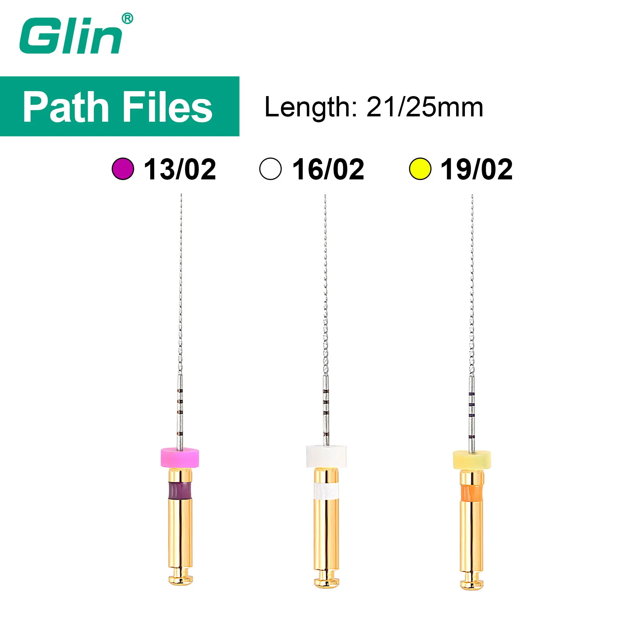 Glin Dental Path Files Instrument Endo Rotary Endodontic Files Dental Endo Motor Files Instrument Path Files Dentistry