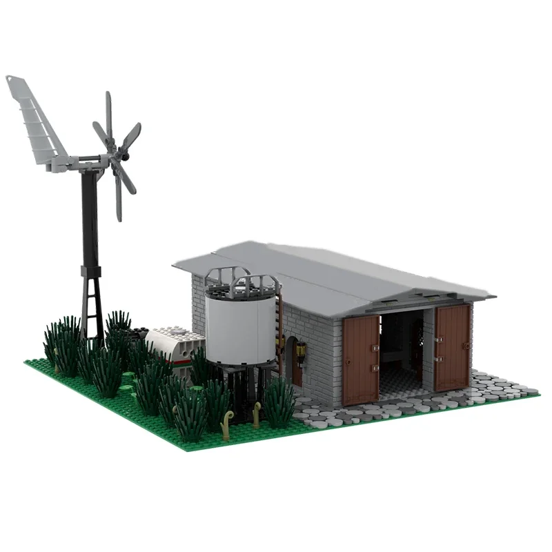 

1239pcs MOC Outback Shed with Workshop Building Blocks Model Assembly Toys Children Festival Gifts