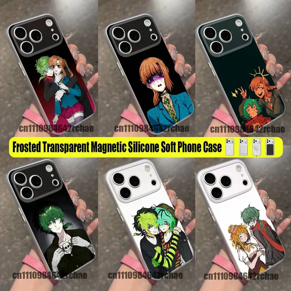 For Your Turn to Die Shin Tsukimi Phone Case For iPhone 15 17 11 14 13 16 12 E Air Pro Max Mini Plus For Magsafe Magnetic Clear